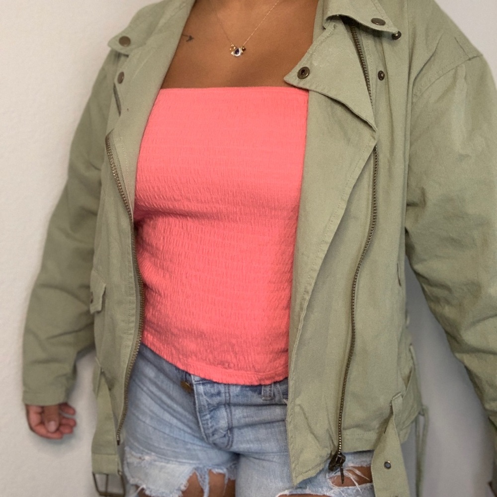 JAASE Army green bomber jacket